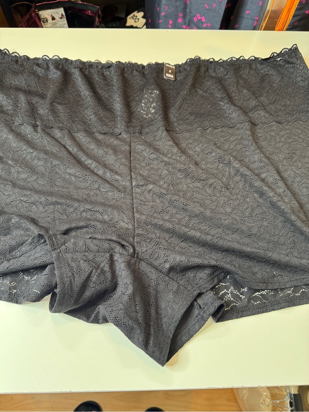 Torrid Curve Mid-Rise Black Floral Lace Boyshort Panty Size 6 NWT Plus Size - Picture 8 of 12